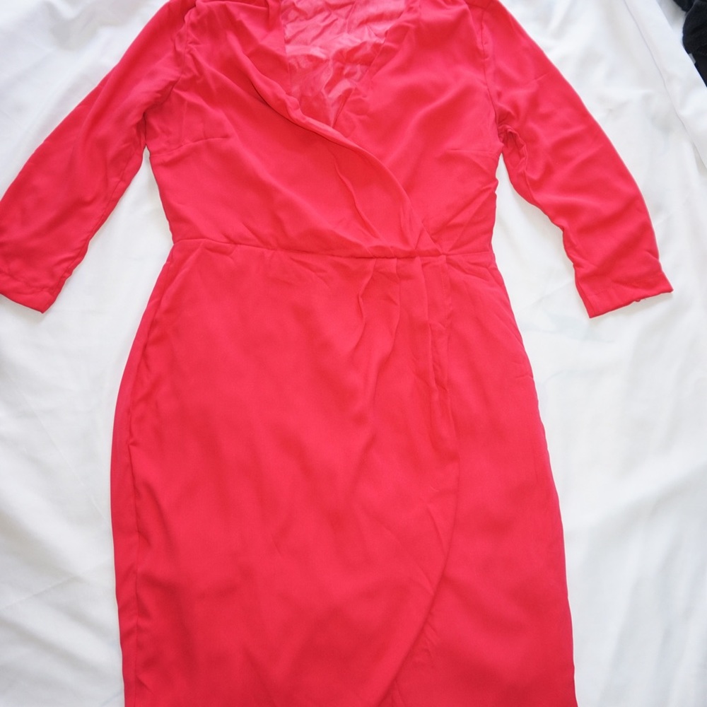Hot pink dress